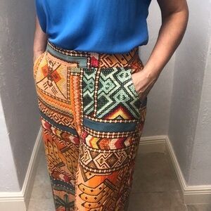 Haute Hippie multi color pants, size Large.